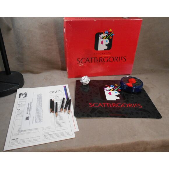 Game of Scattergories Milton Bradley #4917 1988 First Edition Vintage Complete - Picture 5 of 11